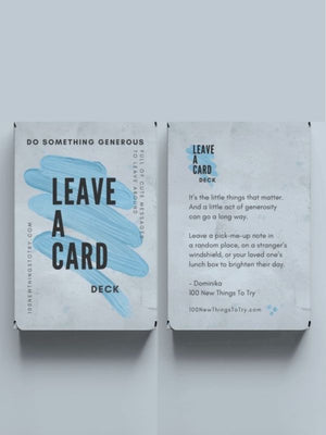 The COMBO: 2x Leave-A-Card Do Something GENEROUS Deck
