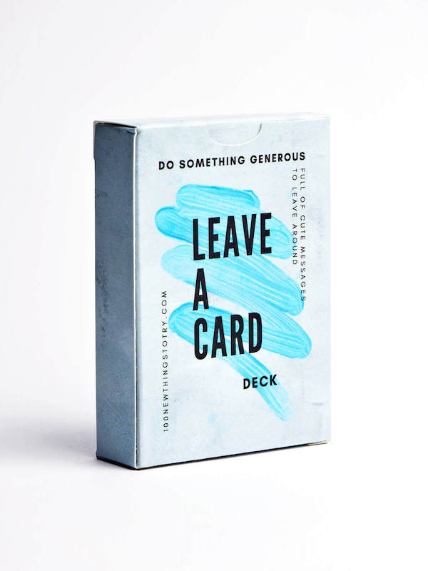 Leave a card, deck of cards