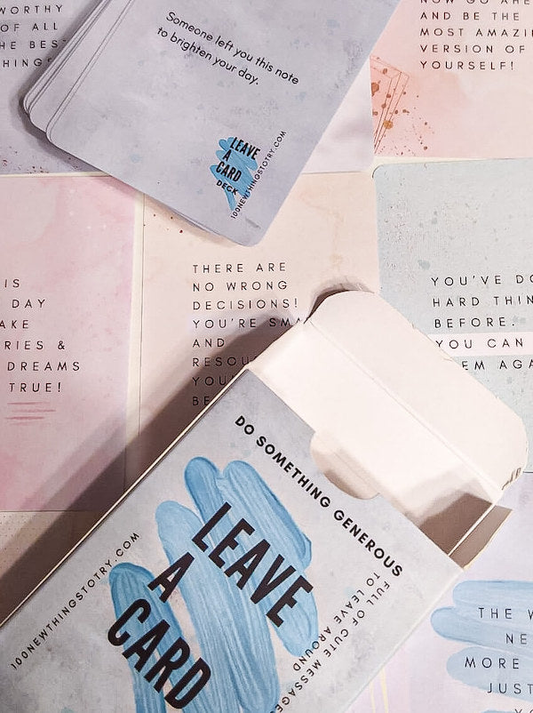 The COMBO: 2x Leave-A-Card Do Something GENEROUS Deck