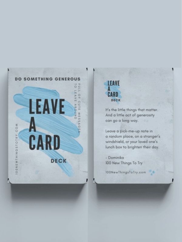 The COMBO: 2x Leave-A-Card Do Something GENEROUS Deck