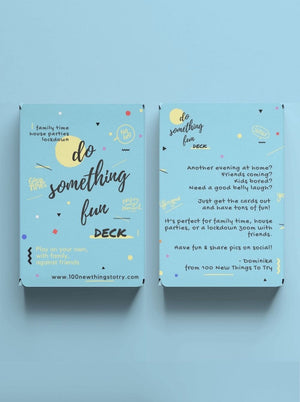 Do Something Fun Deck of cards: front and back