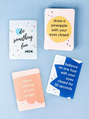 Do Something Fun Deck of cards: sample cards