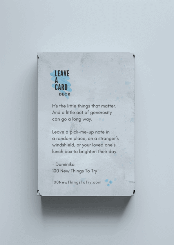 Leave-A-Card Do Something GENEROUS Deck