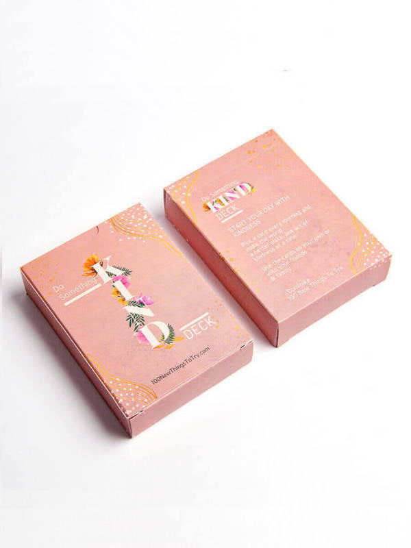 Two decks of cards called Do Something Kind Deck. 